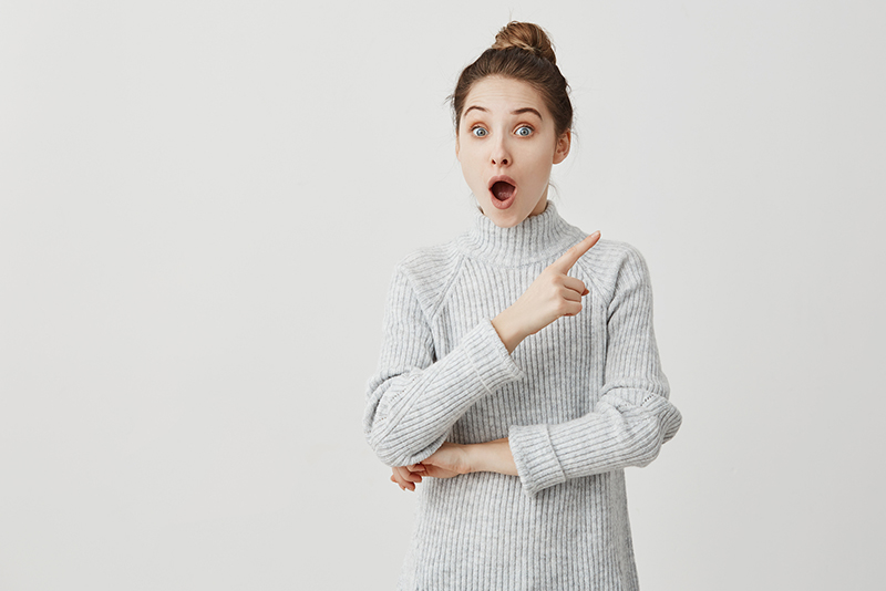 shocked woman